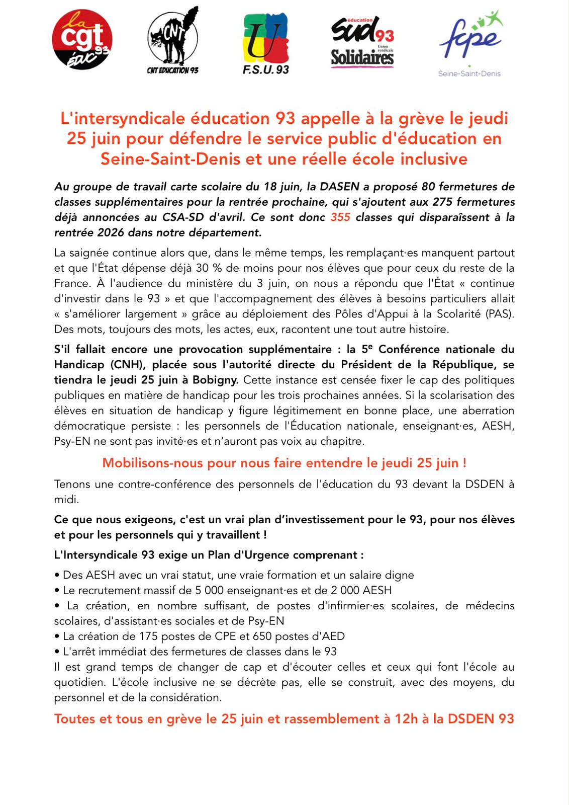 communique 93 juin